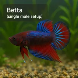 Betta Single Male Setup